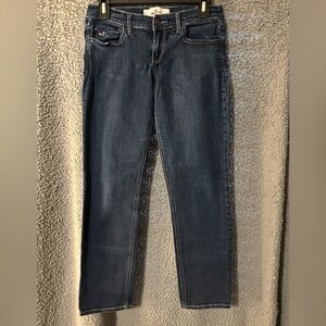 Hollister Dark Blue Straight Leg Jeans